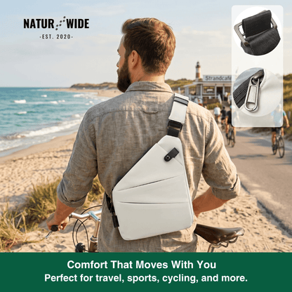 Anti-Theft Sling Bag – Unisex Travel Crossbody Bag in Nylon
