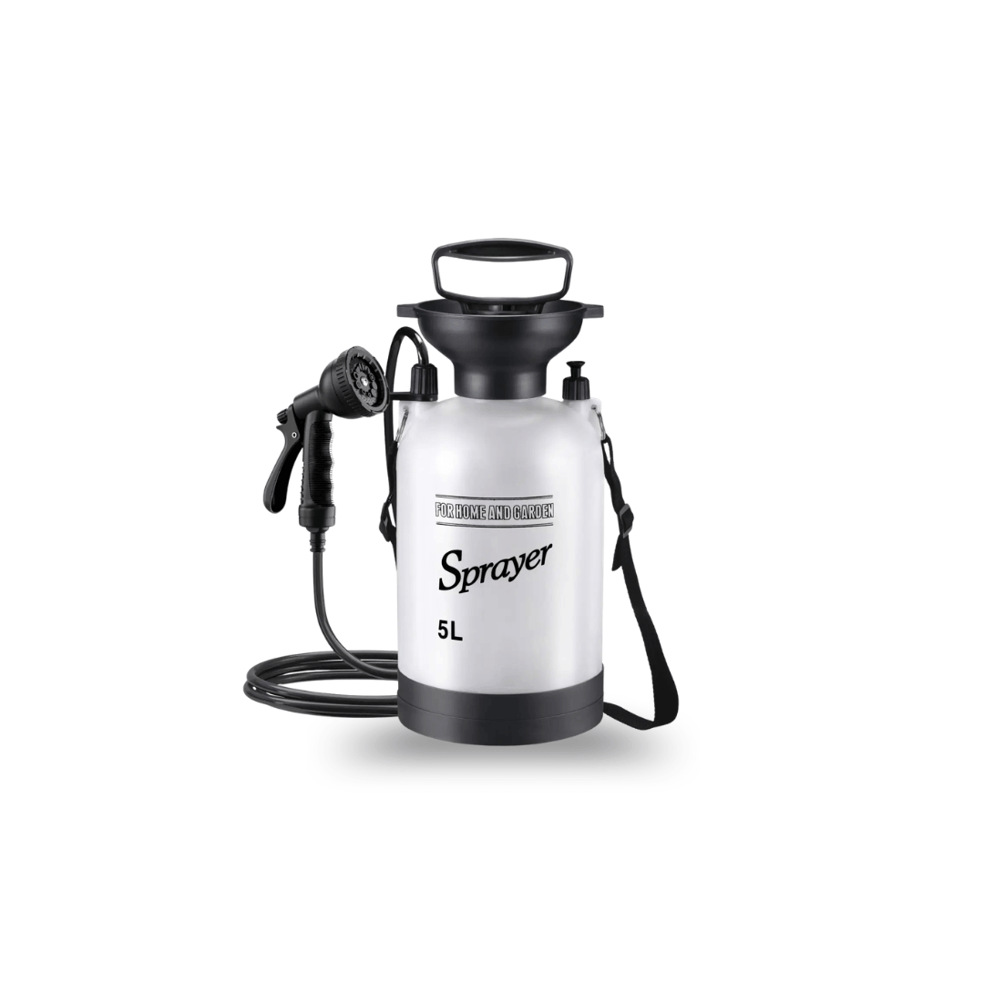 Portable Manual Camping Shower – 3/5/8L Hand Pump with 3m Hose