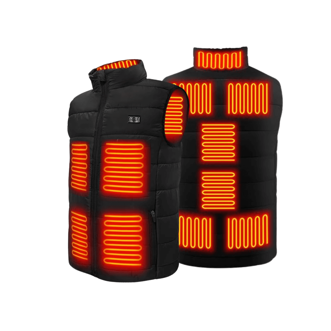 Heated Vest – 9 Heating Zones, USB Rechargeable & Waterproof