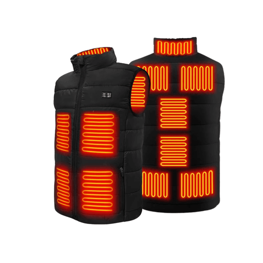 Heated Vest – 9 Heating Zones, USB Rechargeable & Waterproof