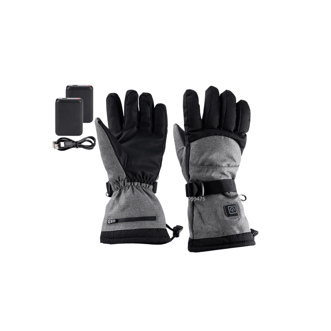 Heated Gloves – 3 Heat Levels, Waterproof & Windproof