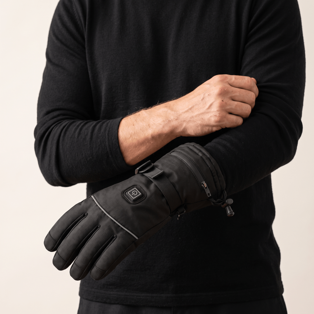 Heated Gloves – 3 Heat Levels, Waterproof &amp; Windproof