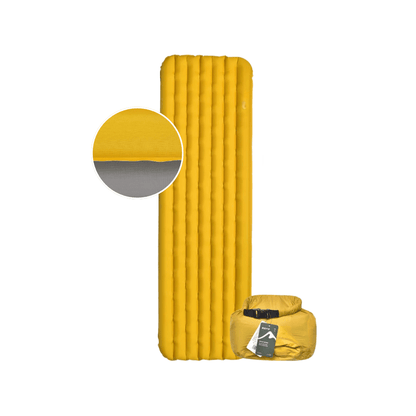 NaturWide 7.6R Camping Sleeping Pad – Ultralight, Self-Inflating & Double-Reinforced