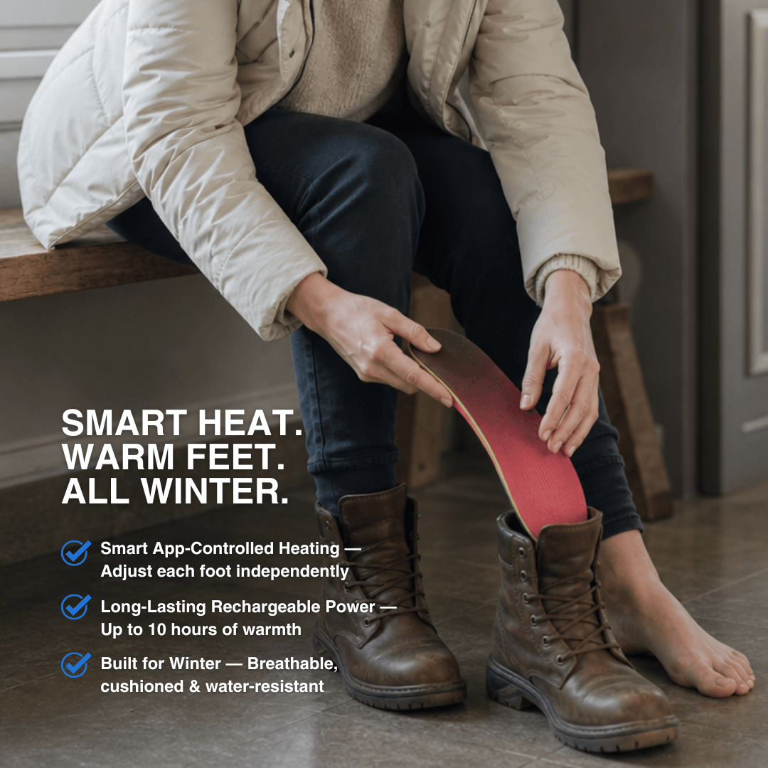 App-Controlled Smart Rechargeable Heated Insoles
