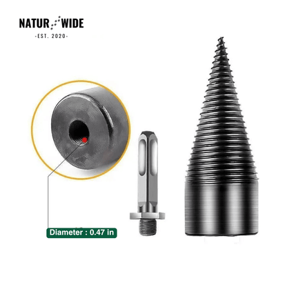 Firewood Splitter Drill Bit 32mm – Wood Splitting Cone