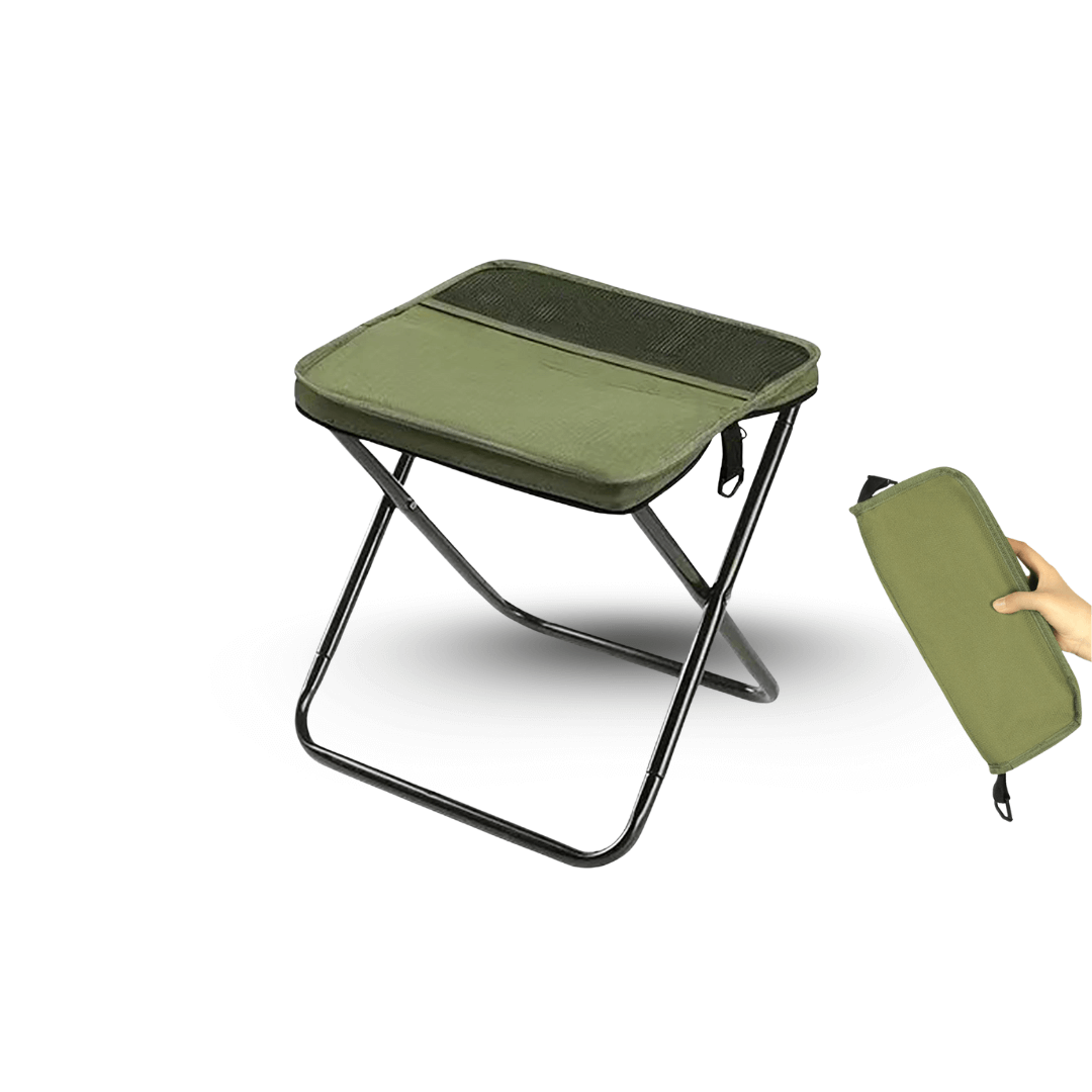 Foldable Camping Stool – Lightweight, Portable & Durable with Carry Bag for Travel