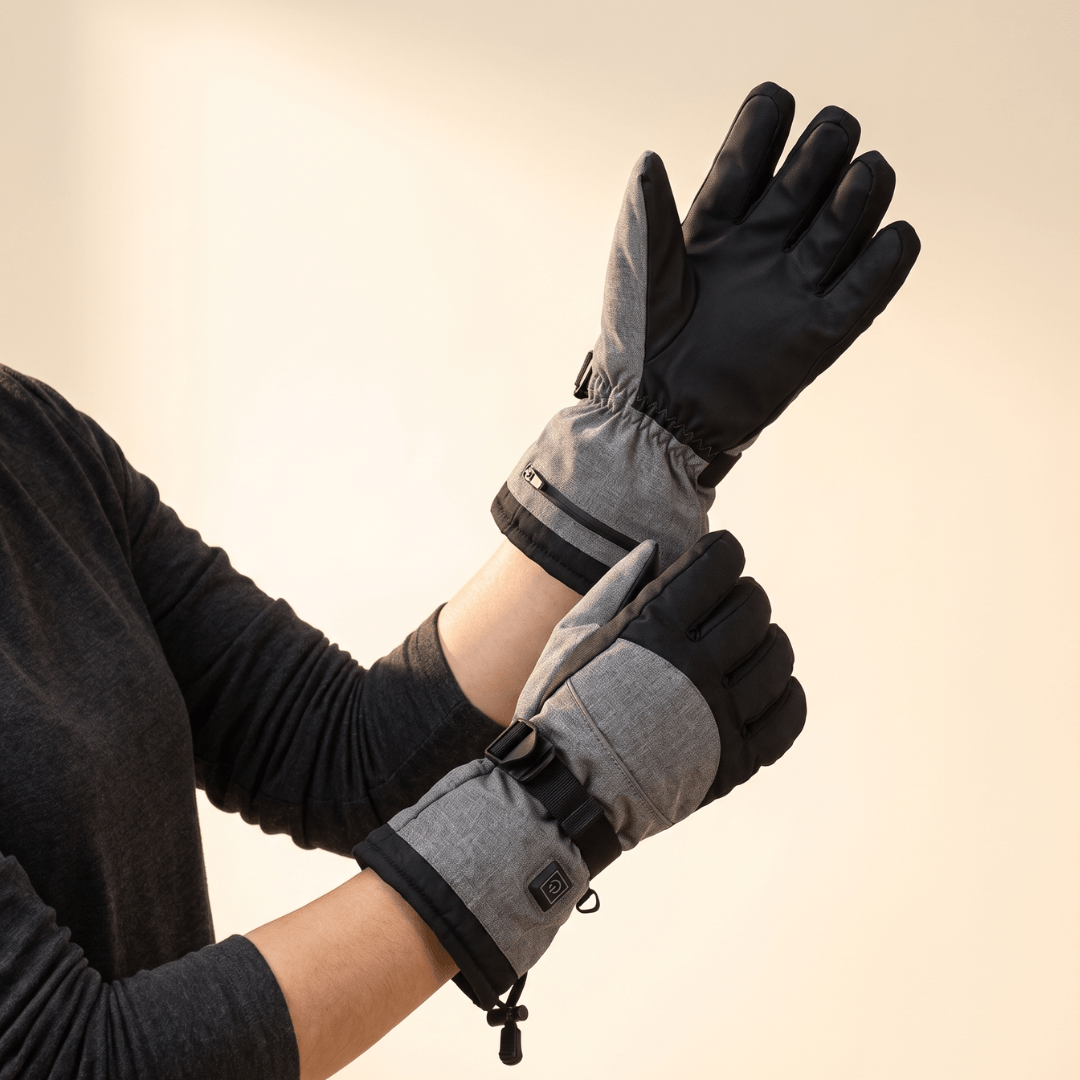 Heated Gloves – 3 Heat Levels, Waterproof &amp; Windproof
