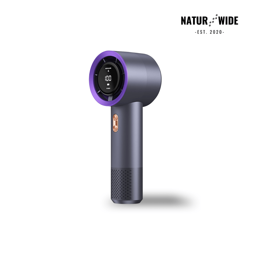 Handheld Mini Fan – 199 Speeds, 6 Blades, Brushless Motor