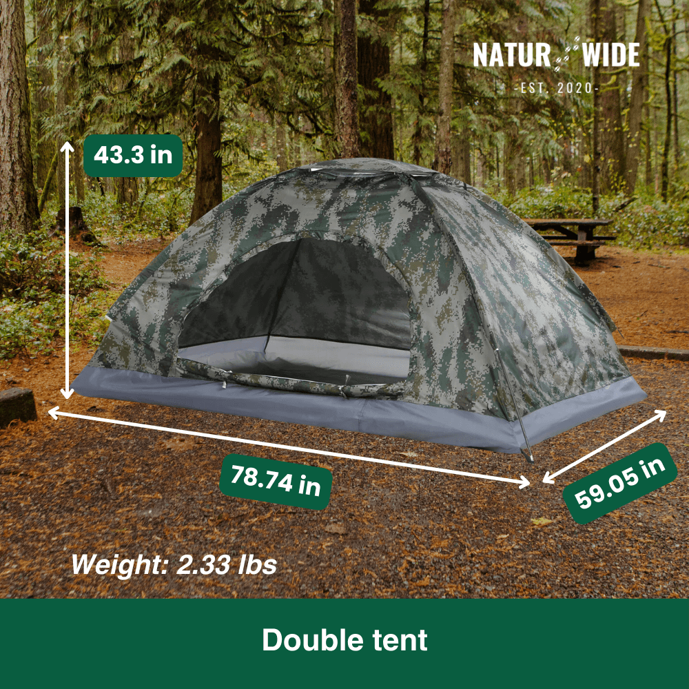 Naturwide Explorer Tent – Ultralight &amp; compact for 1-2 people