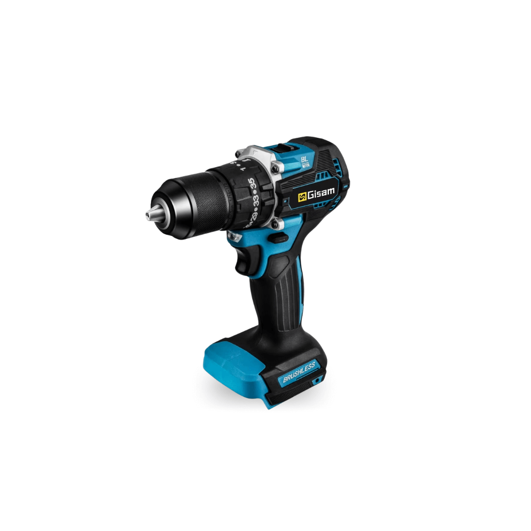 GIsam 13mm Electric Drill Brushless Impact Screwdriver Dual Speed ​​35+3 Torque Cordless Power Tool for Makita 18V Battery pins