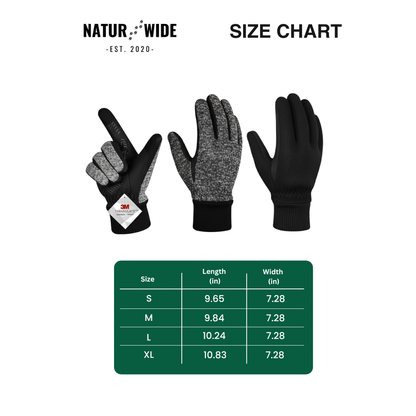Winter Outdoor Sport Gloves – Touchscreen, Windproof & Anti-Slip Gloves
