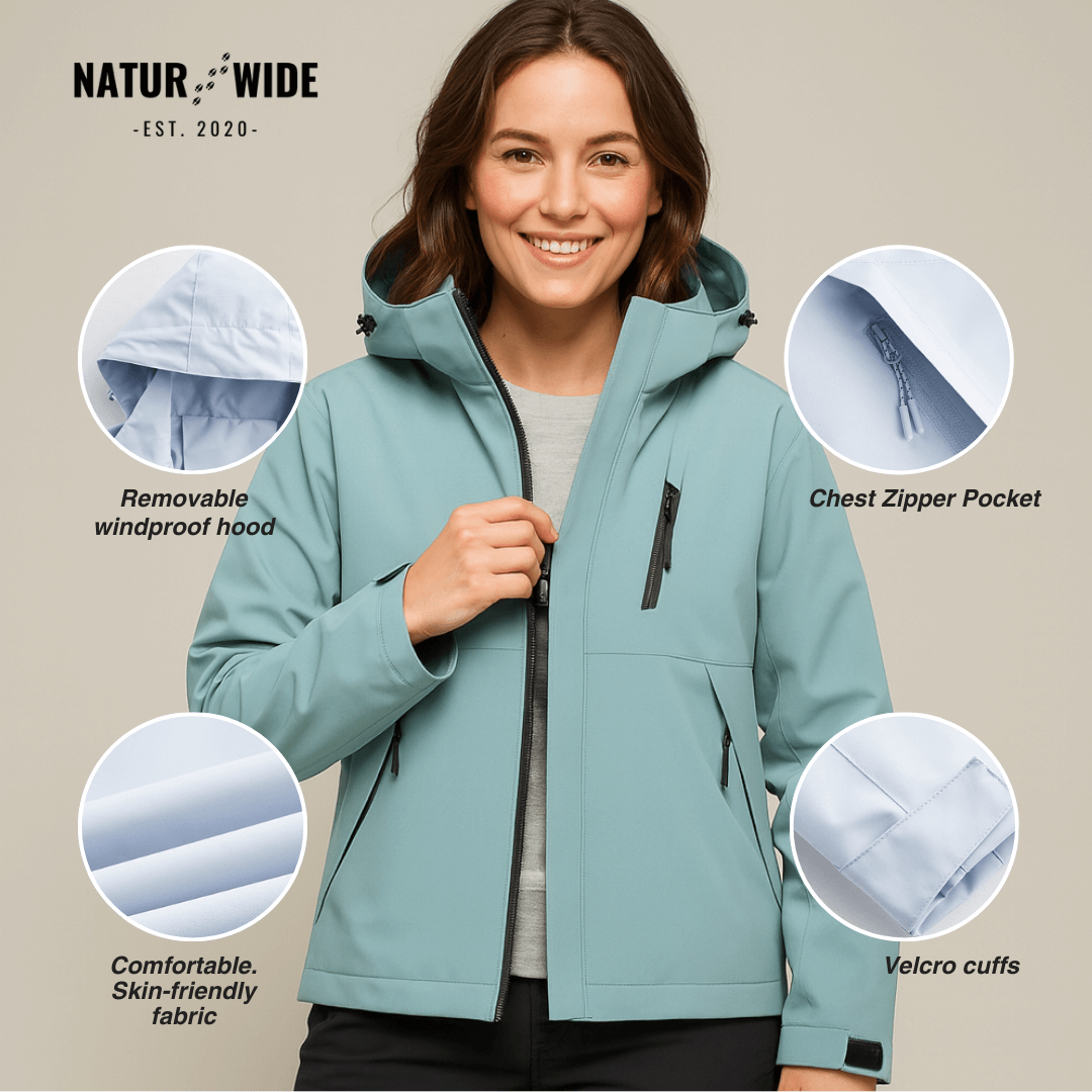 Women's 3-in-1 Waterproof Rain Jacket