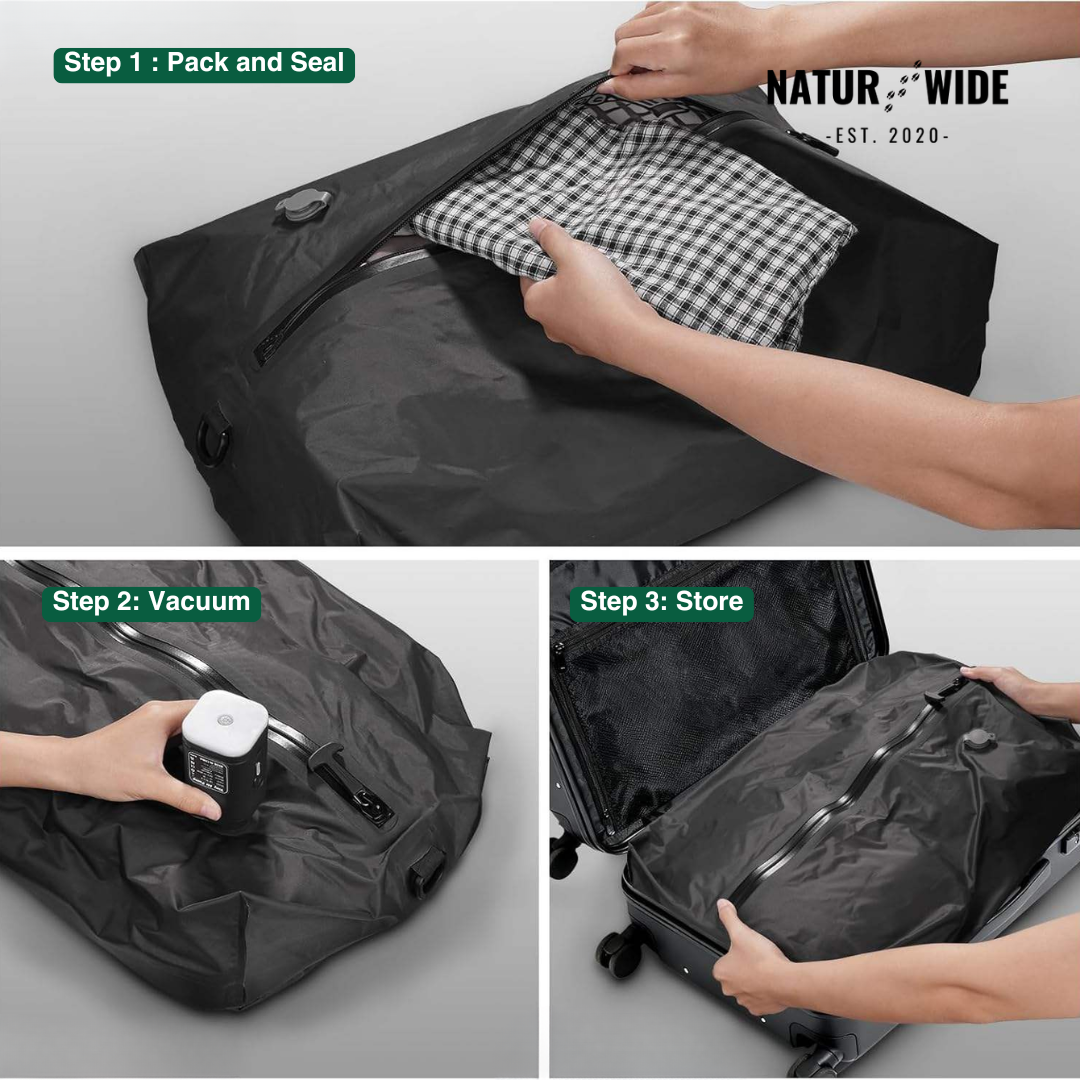 Vacuum Compression Packing Bags – Travel & Storage Organizer