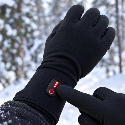 Wrist button with three LEDs showing the heat level